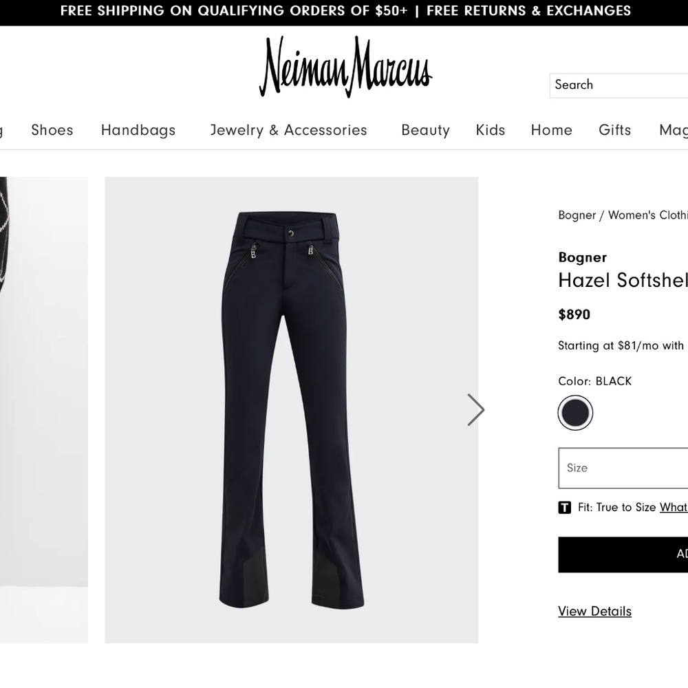 Bogner Hazel Softshell Ski Pants $890 SZ 4